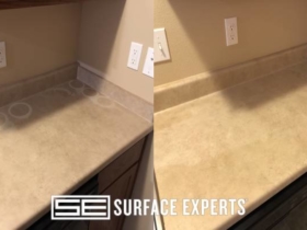 Remove white circles from laminate counter