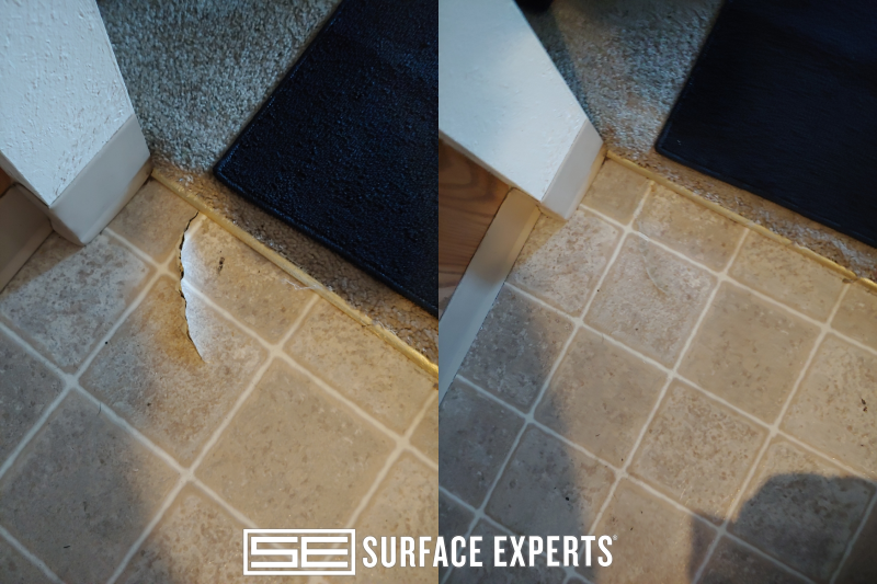 Repair Samples For Surface Experts Of, How To Fix Tear In Linoleum Floor